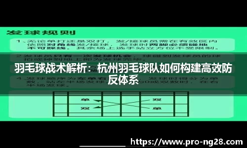 羽毛球战术解析:杭州羽毛球队如何构建高效防反体系
