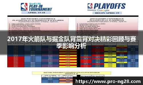 2017年火箭队与掘金队背靠背对决精彩回顾与赛季影响分析